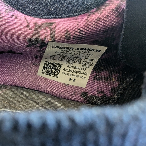Under Armour Project Rock 5 Disrupt Purple Reign Men's Size 14 Rare - Picture 4 of 9